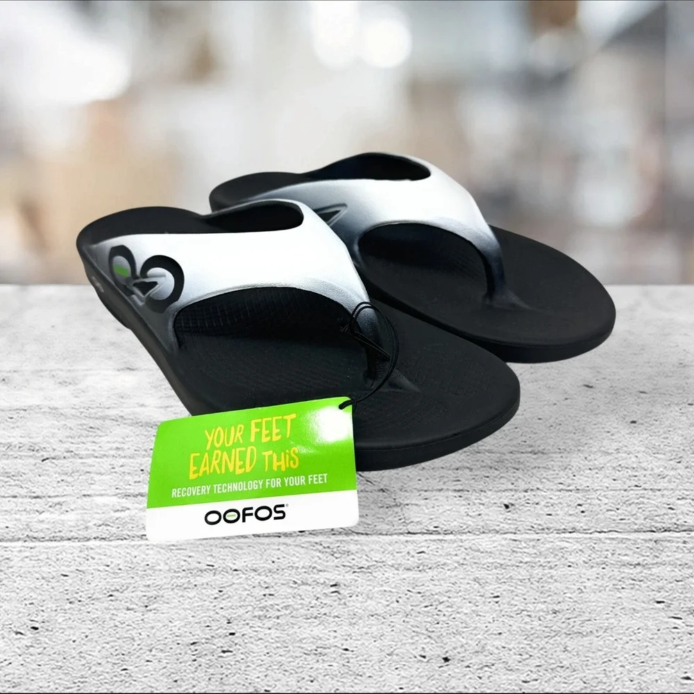 OOFOS Sandal Flip Flops OOFOAM Mens Size 16‎ 1001 GRPH - GRAPHITE Sport Black